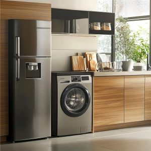 Bundle (Standard) – Washer & Dryer + Standard Refrigerator